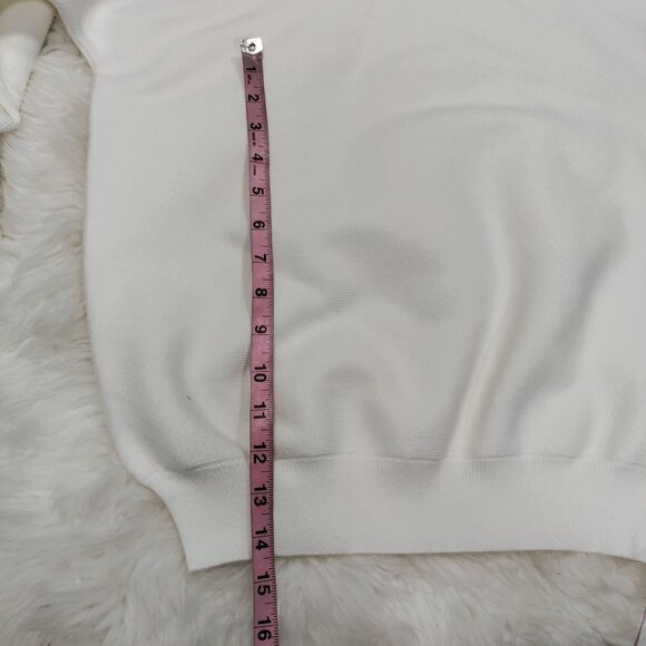 Sachin & Babi White High-Neck Sweater Lace Trim Sleeves Women's Size Small NWOT - Picture 12 of 14